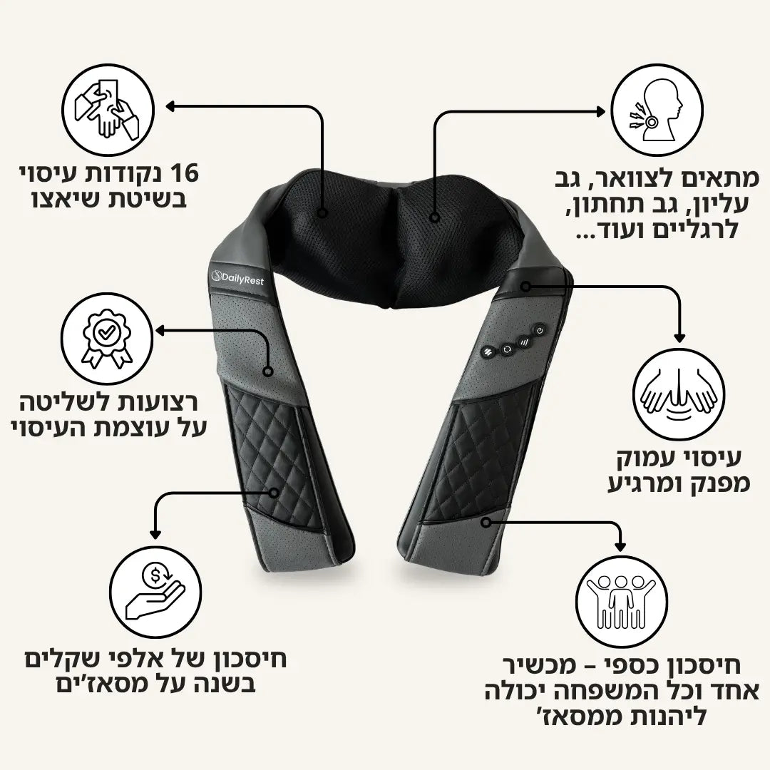 DailyRest - מכשיר עיסוי לצוואר והכתפיים